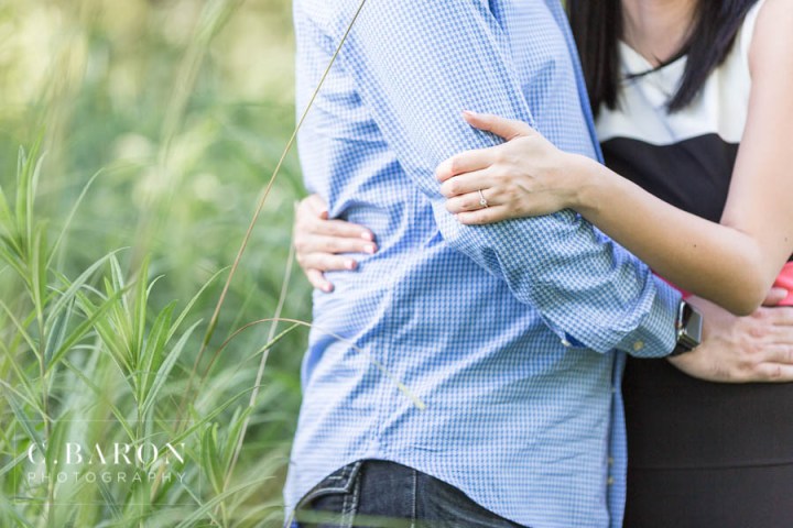 Fun summer engagement session at Hermann Park in Houston Texas