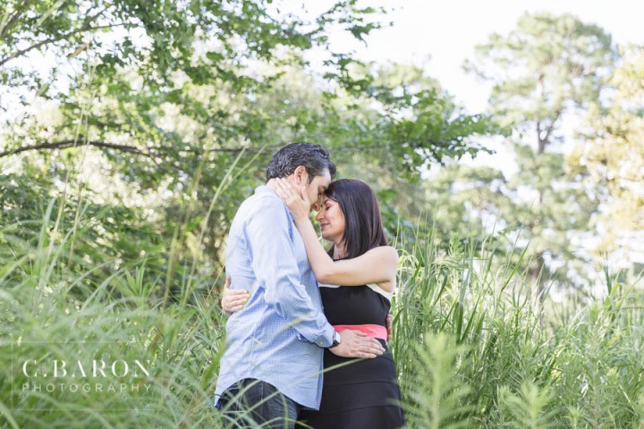 Fun summer engagement session at Hermann Park in Houston Texas