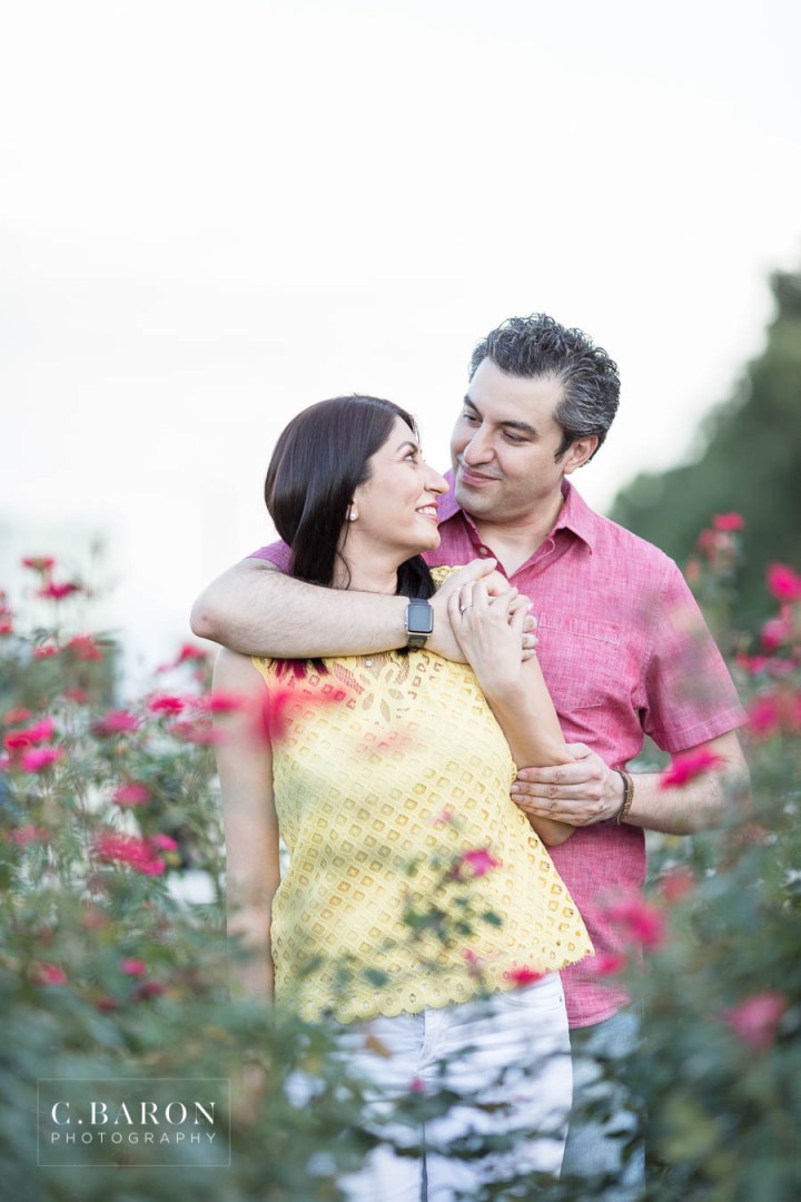 Fun summer engagement session at Hermann Park in Houston Texas