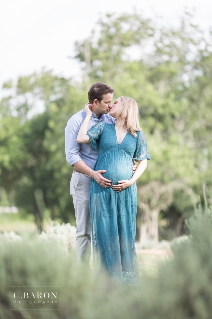 C. Baron Photography; Houston Maternity Session; Lavender Farm; Maternity Session; Photographer in Houston; outdoor;