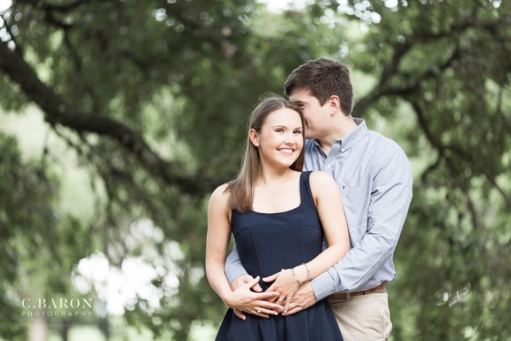 Fun summer engagement session at Hermann Park in Houston Texas