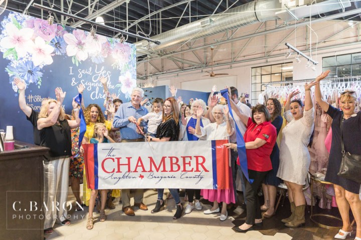 Ribbon Cutting for the grand opening of Something Blue Bridal &amp;