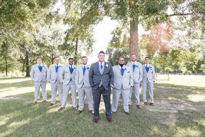 Fun summer wedding at the Carriage House in Conroe Texas