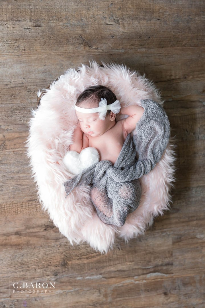 C. Baron Photography; Girl; Houston Newborn Photographer; Pink; Texas Baby Photographer; baby portraits; lifestyle newborn photos; newborn session;