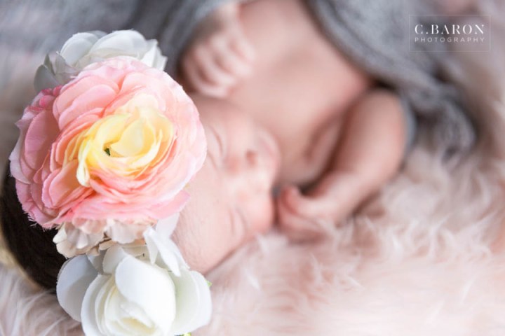 C. Baron Photography; Girl; Houston Newborn Photographer; Pink; Texas Baby Photographer; baby portraits; lifestyle newborn photos; newborn session;