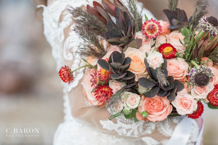 Pretty wedding editorial at the Falls Event Center in Waller Tex