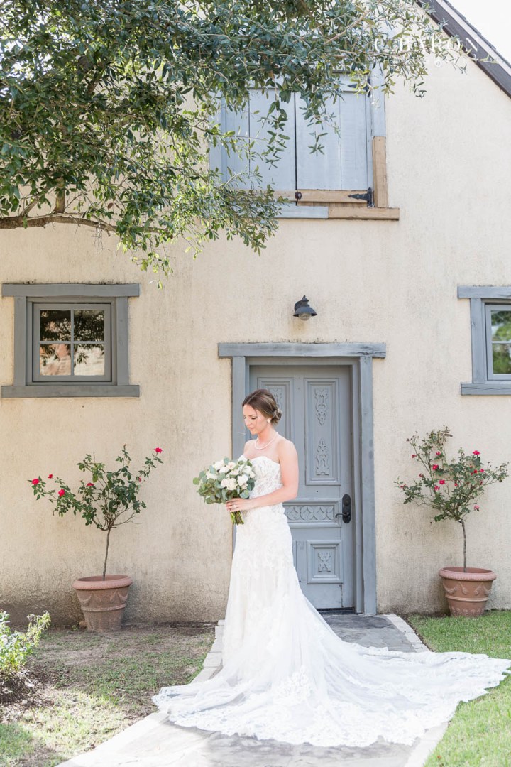 Beautiful Bridal session in European style village in the Housto