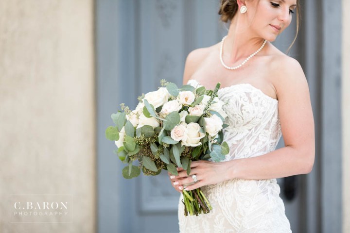Beautiful Bridal session in European style village in the Housto