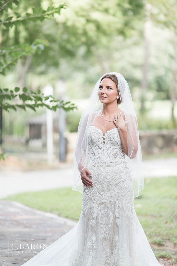 Beautiful Bridal session in European style village in the Housto